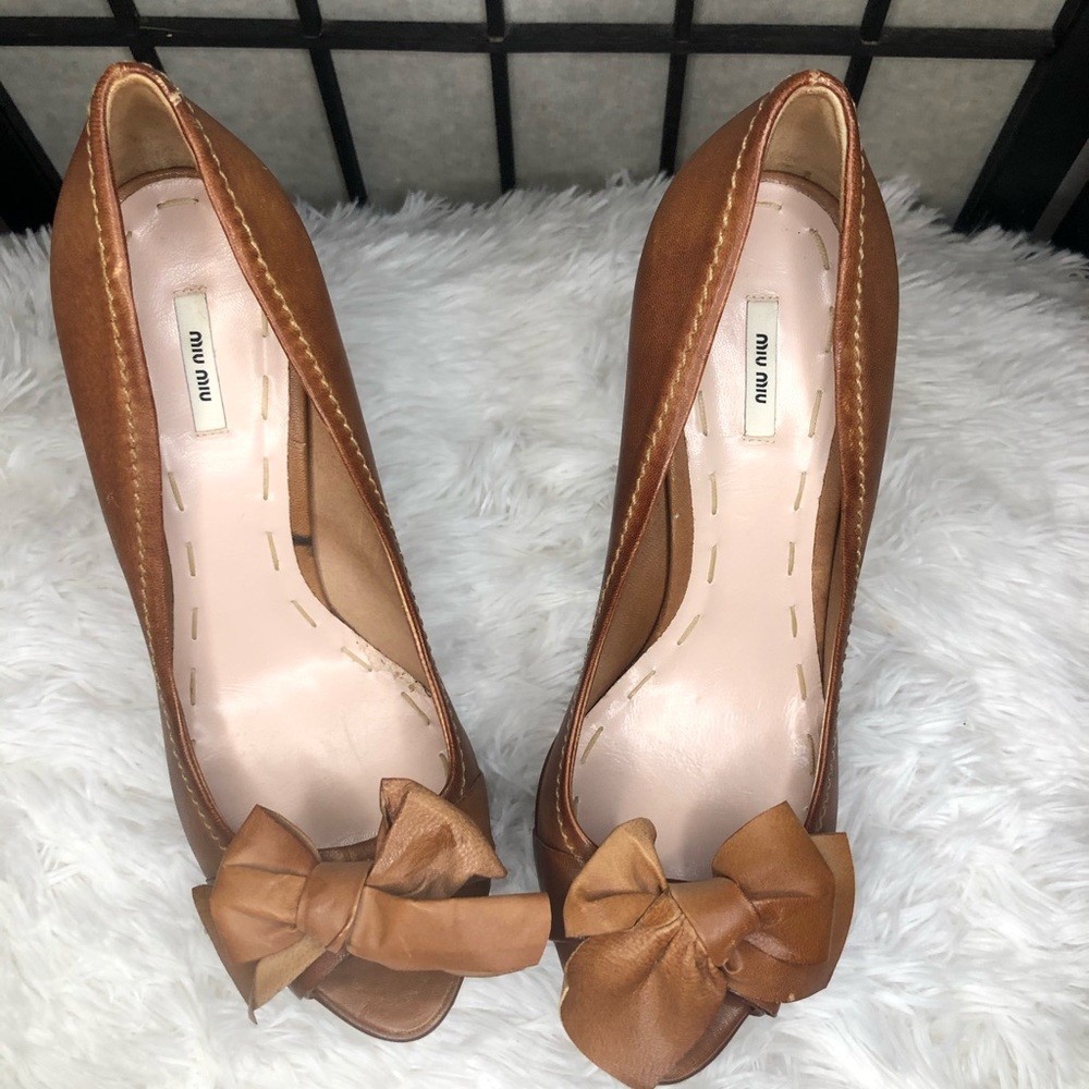 Miu Miu Peep Toe Shoes